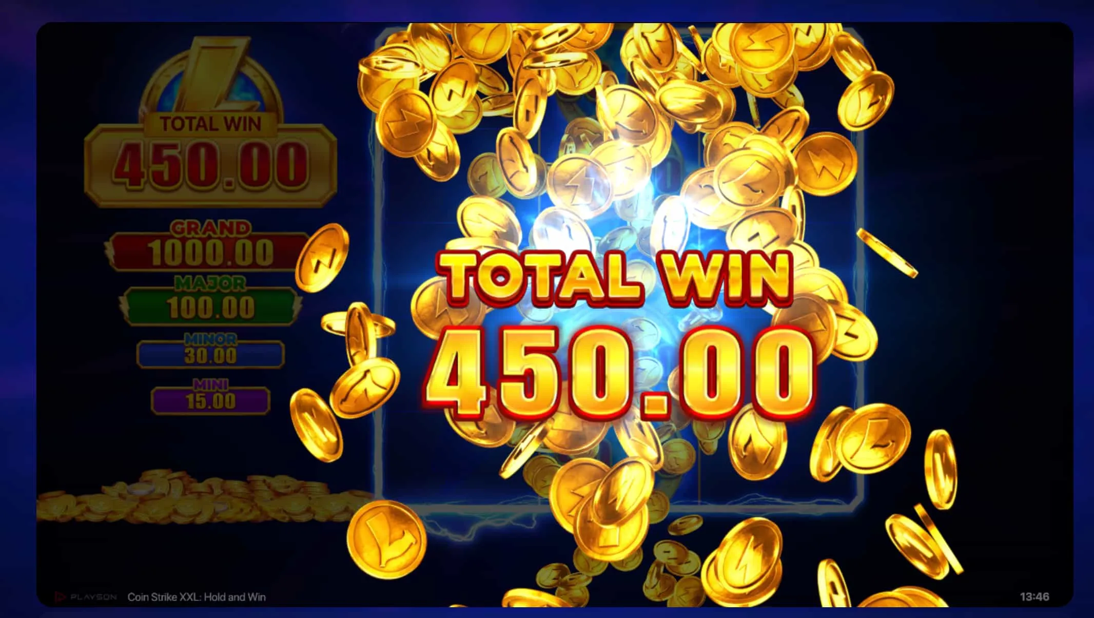 Los cuatro jackpots fijos de Coin Strike